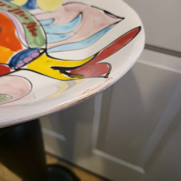 La Musa MCM Ceramic Hand Painted Fish Platter - Picture 6 of 16